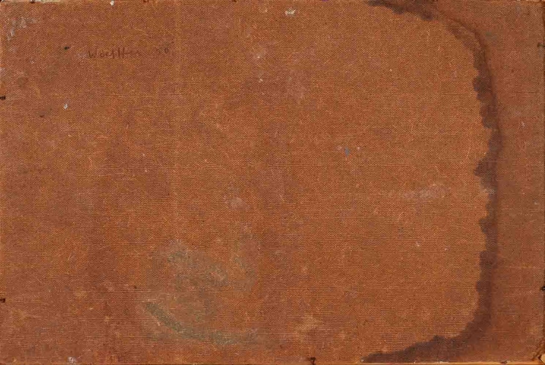 Artwork by Emerson S. Woelffer, Absrtract, Made of Oil On Hardboard