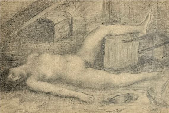 Drunk nude - Léonid Frechkop