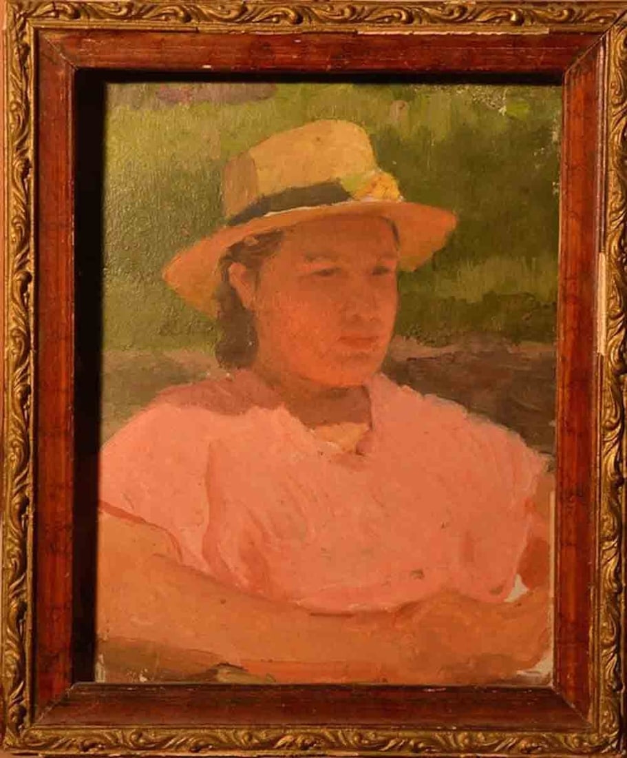 Artwork by Ivan Nikolaevich Shulga, The portrait, Made of Oil On Cardboard