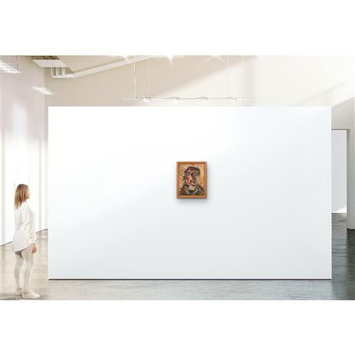 Artwork by Stacha Halpern, Self Portrait, Made of Oil On Canvasboard