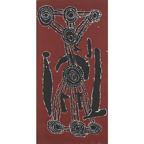 Artwork by Cliff Reid, Tuurnparra, Made of Synthetic Polymer Paint And Natural Earth Pigments On Linen