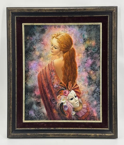 Artwork by Josiane Gardien, The torn mask, Made of Oil On Canvas