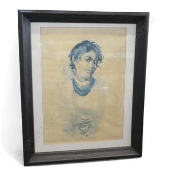 Maori woman with daisies - Frances Hodgkins