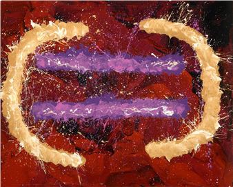 Lightning Men at Tjuunti - Michael Nelson Tjakamarra