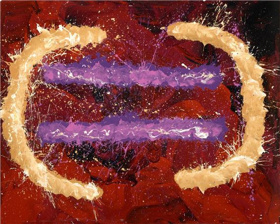 Lightning Men at Tjuunti - Michael Nelson Tjakamarra