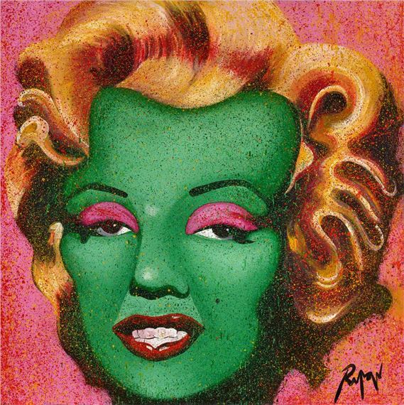 Dennis Ropar | Green Marilyn | MutualArt