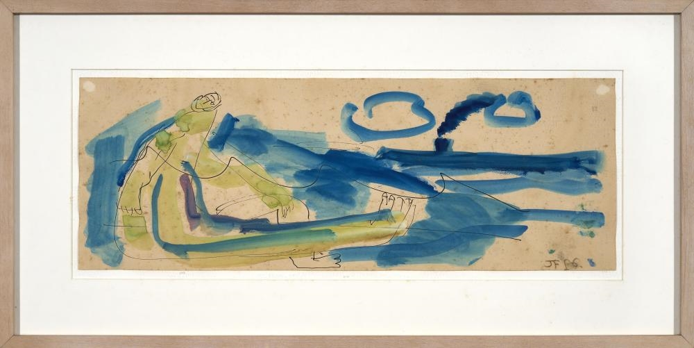 Artwork by Joe Furlonger, Tanker, Made of Ink And Gouache