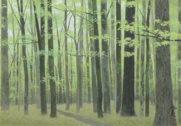 Forest of young leaves by Kaii Higashiyama