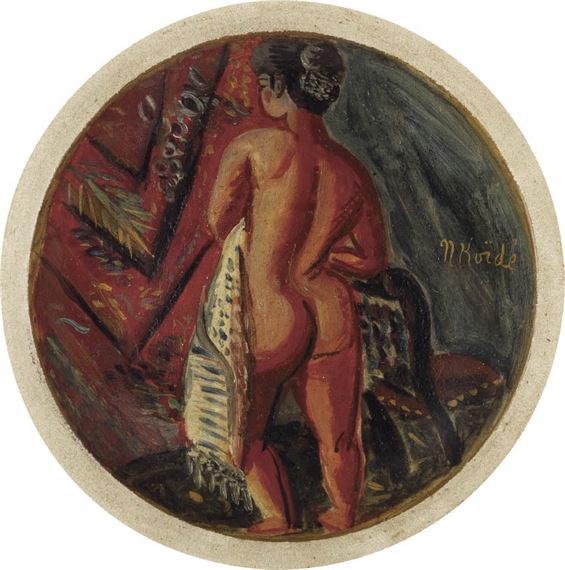Standing nude (plate - Koide Narashige
