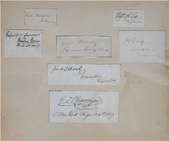 Seven Civil War Generals Autographs - Braxton Bragg