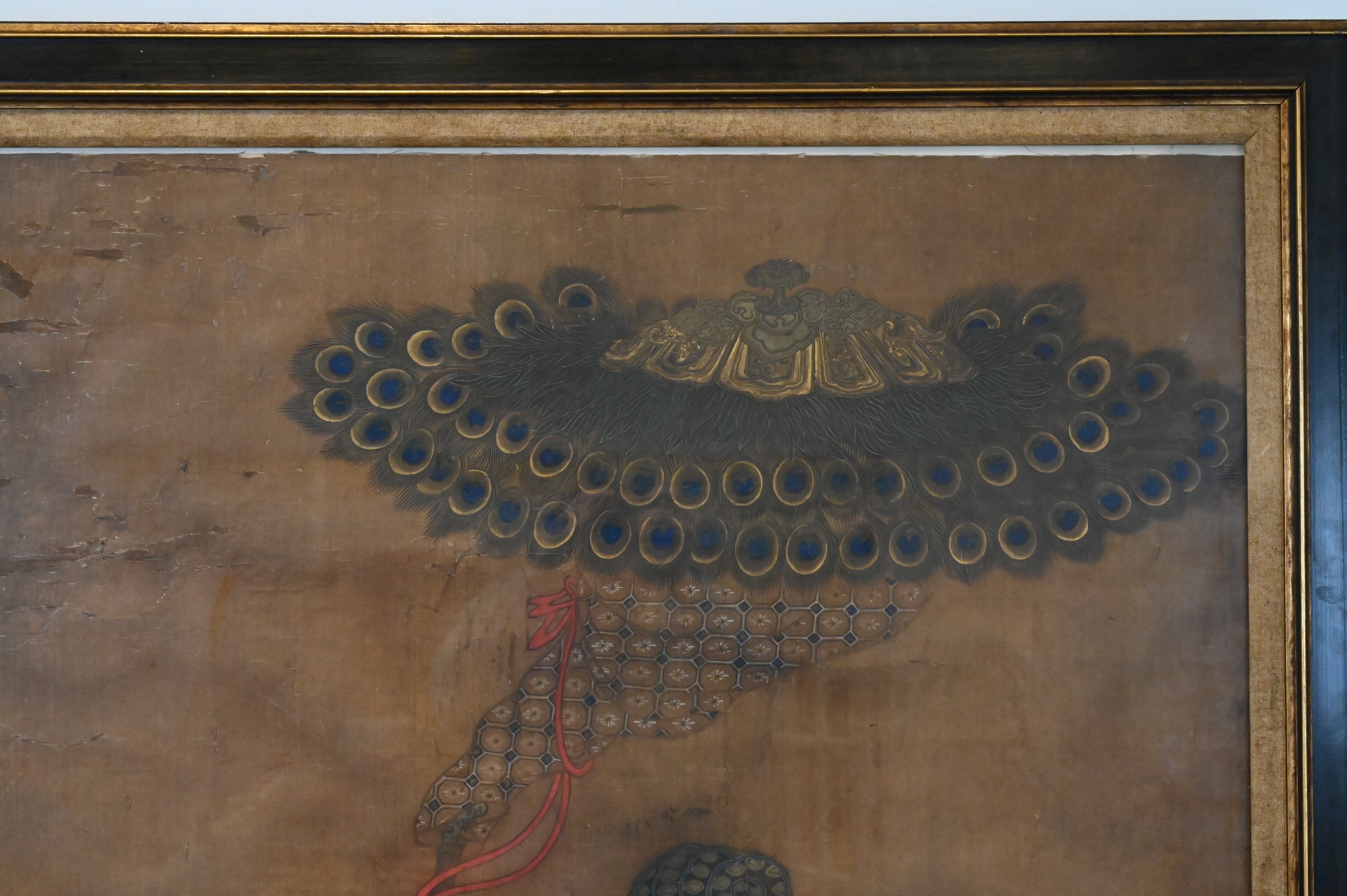 Artwork by Chinese School, Large Chinese Figural Group Scroll, Made of Watercolor Or Tempera On Silk