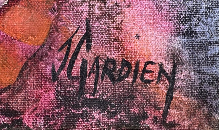 Artwork by Josiane Gardien, The torn mask, Made of Oil On Canvas