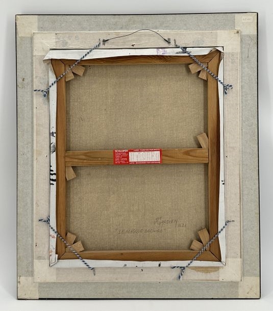 Artwork by Josiane Gardien, The torn mask, Made of Oil On Canvas