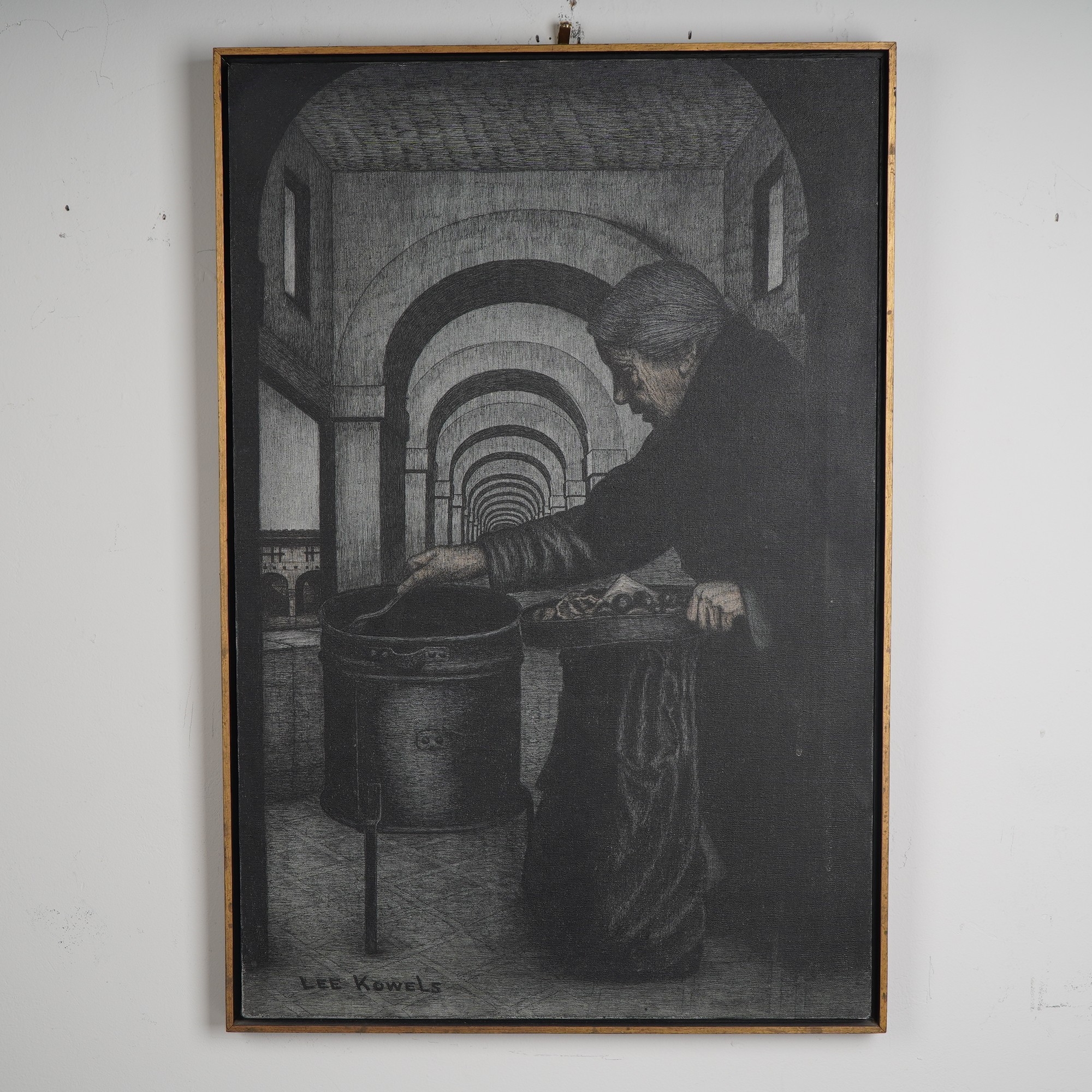 Artwork by Lee Kowels, The Old Lady, Made of Oil On Canvas