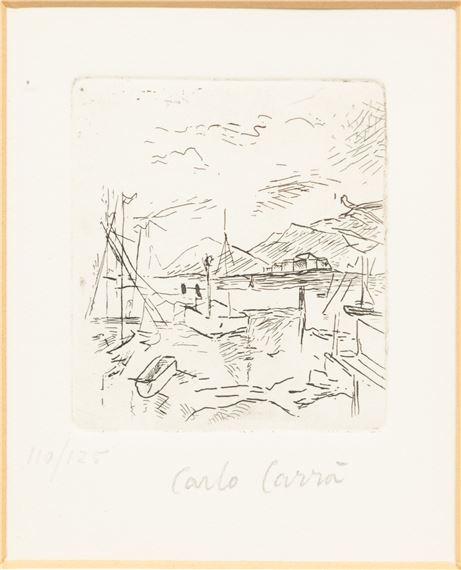 Piccolo Molo (Barche - Carlo Carrà