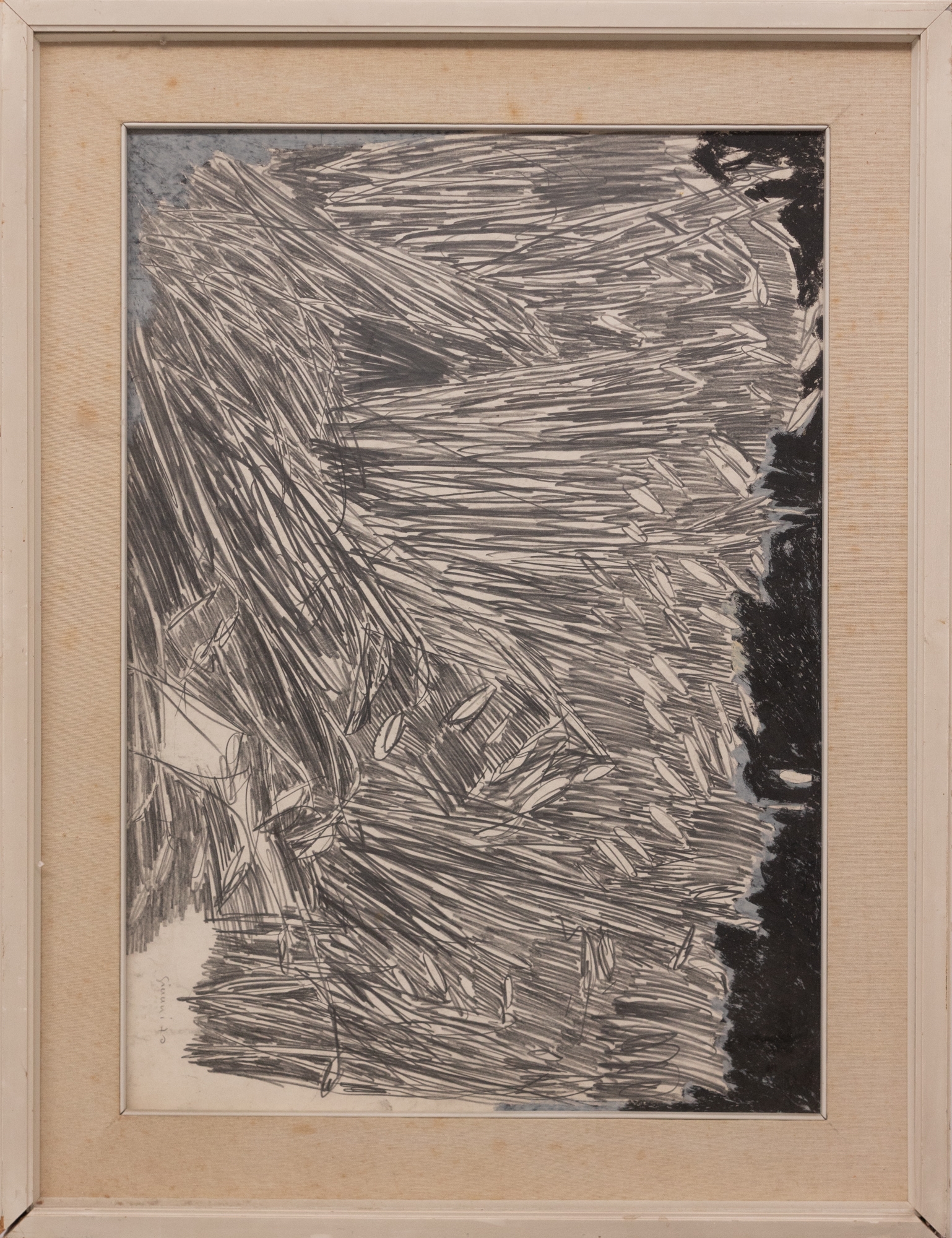 Artwork by Jean Guennal (1912-2000), Steli abbattuti, Made of mixed media on paper