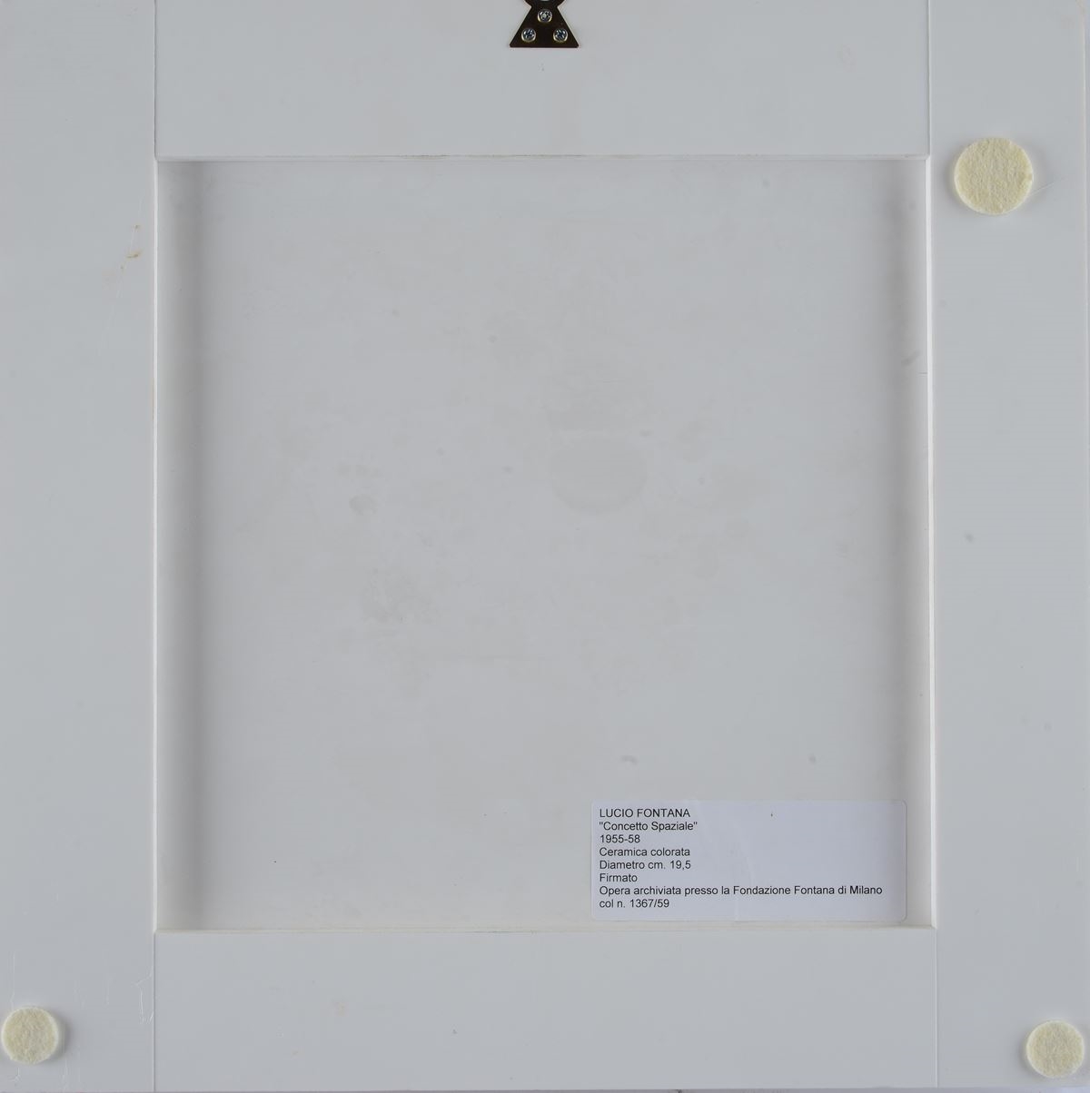 Artwork by Lucio Fontana, Spatial Concept, Made of Colored Ceramics