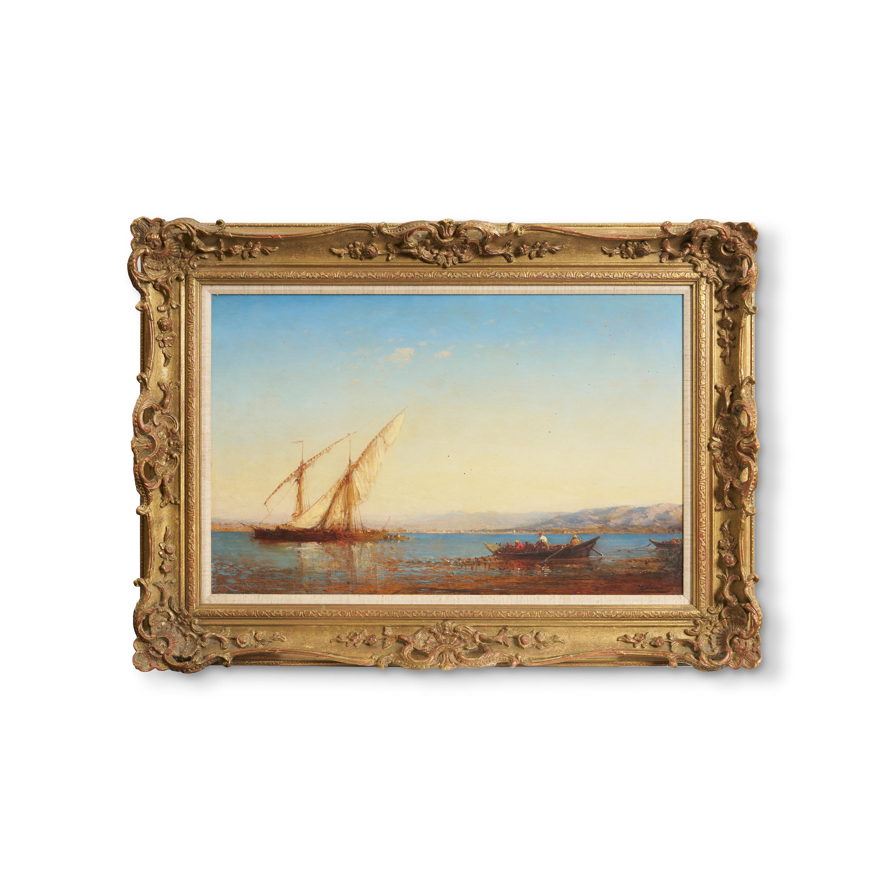 Artwork by Félix Ziem, Sausset, environ de Marseilles, Made of oil on panel