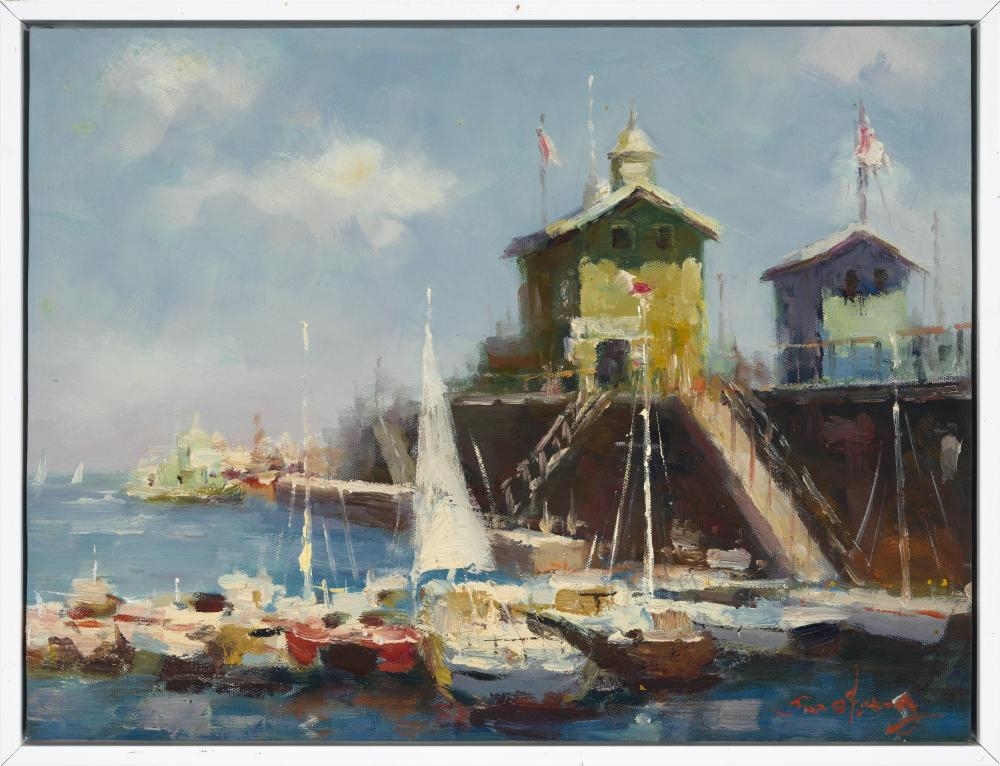 Artwork by Sheng Sun, The Harbour I, Made of Oil On Canvas