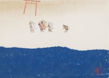 Visit to Sumiyoshi Shrine - Seison Maeda