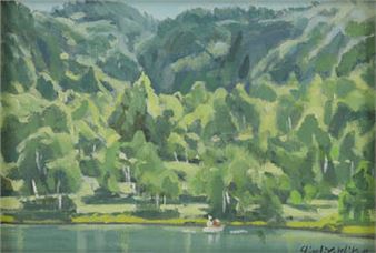 Kidoike pond in summer - Shigehiko Ishikawa