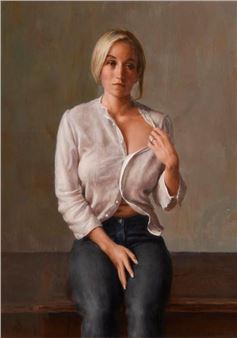 Portrait of a Young Lady - (Blind Tattoo - Harry Holland