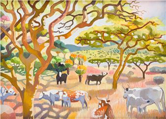 Spionkop Dam with Ngunis - Nichola Alice Leigh