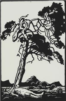 Rooi Vlagboom (Red Flag Tree - Johan Stegmann