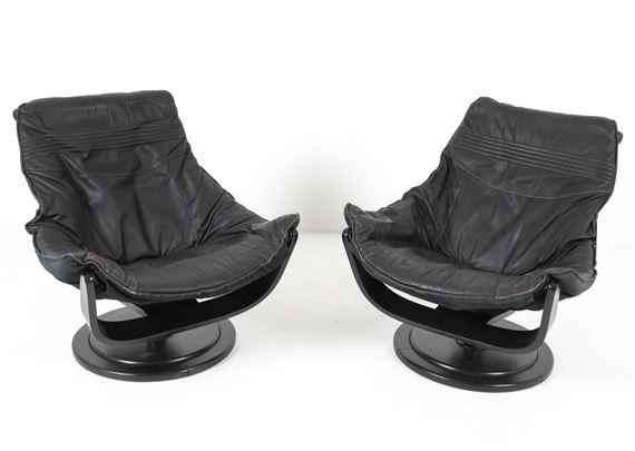 PAIR OKAMURA & MARQUARDSEN NELO EASY CHAIRS 1970S - Takashi Okamura