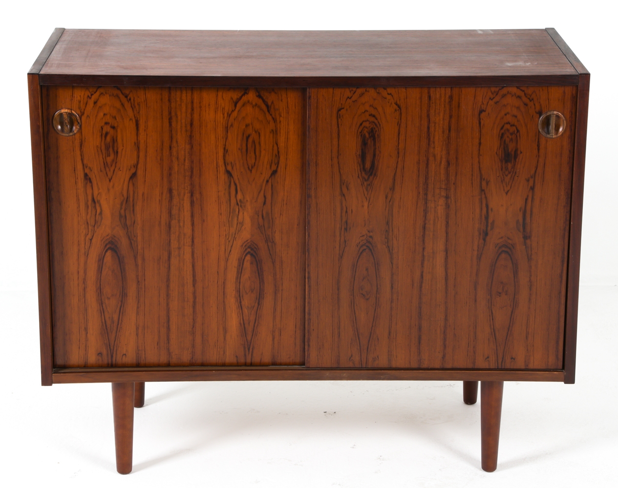 Artwork by Omann Jun, OMANN JUN STYLE DANISH ROSEWOOD CABINET C. 1960S, Made of Rosewood