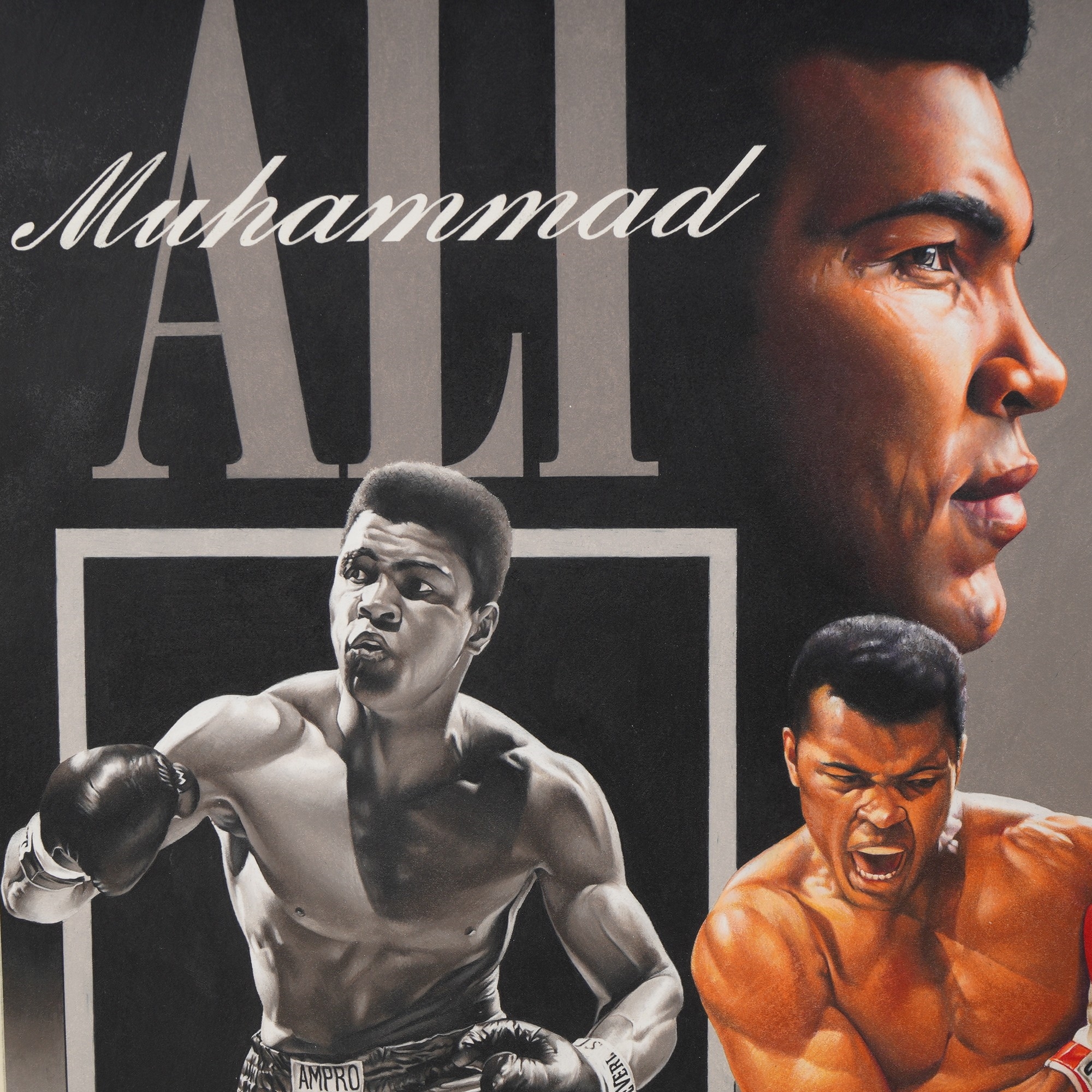 Tim Corteс | Muhammad Ali Lithograph on Board by Tim Cortes, Signed ...