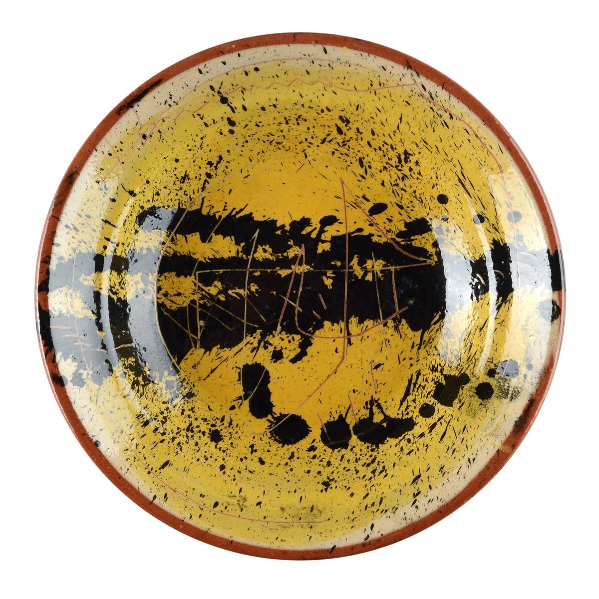 Artwork by Lucio Fontana, Spatial Concept, Made of Colored Ceramics