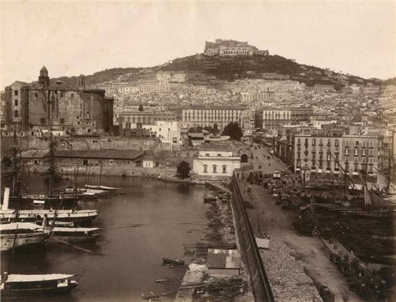 Panorama dal Mole, Naples by Giorgio Sommer, ca.1880