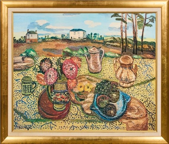 A Country Window Reproduction Print by Frances Hodgkins