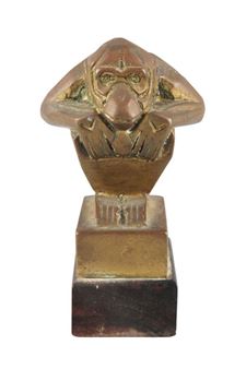 An Art Deco bronze 'Ape' Mascot - Casimir Brau
