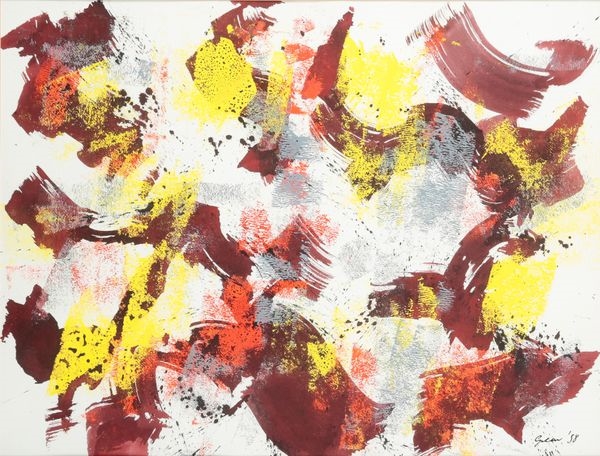 Artwork by William Gear, Untitled, Made of Mixed Media On Paper