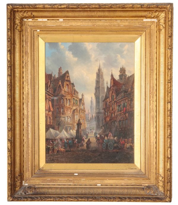 Artwork by Felice Auguste Rezia, Amiens, France, Made of Oil On Canvas