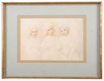 Portrait of three girls - William Redmore Bigg