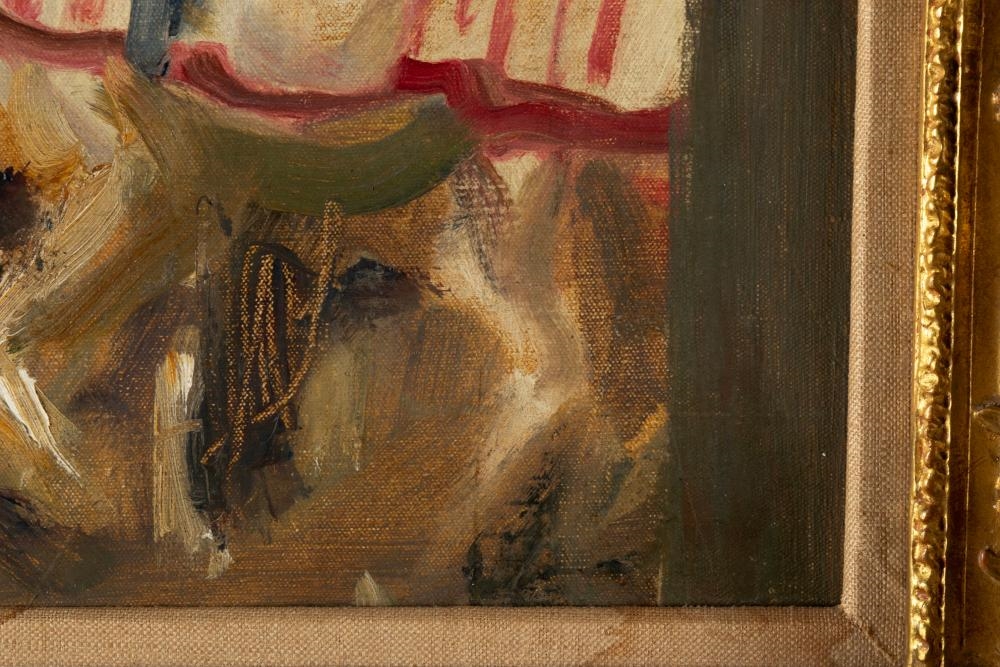 Artwork by Sir Alfred James Munnings, Study of the Windsor Greys, Made of Oil On Canvas Laid On Board