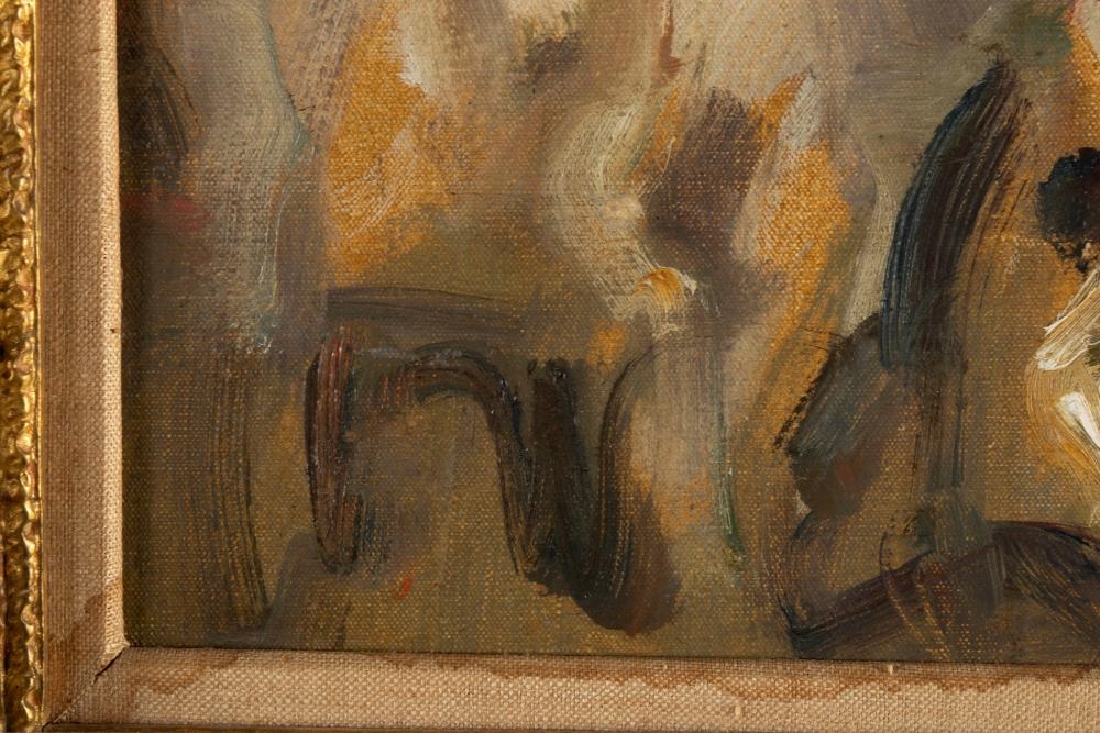 Artwork by Sir Alfred James Munnings, Study of the Windsor Greys, Made of Oil On Canvas Laid On Board