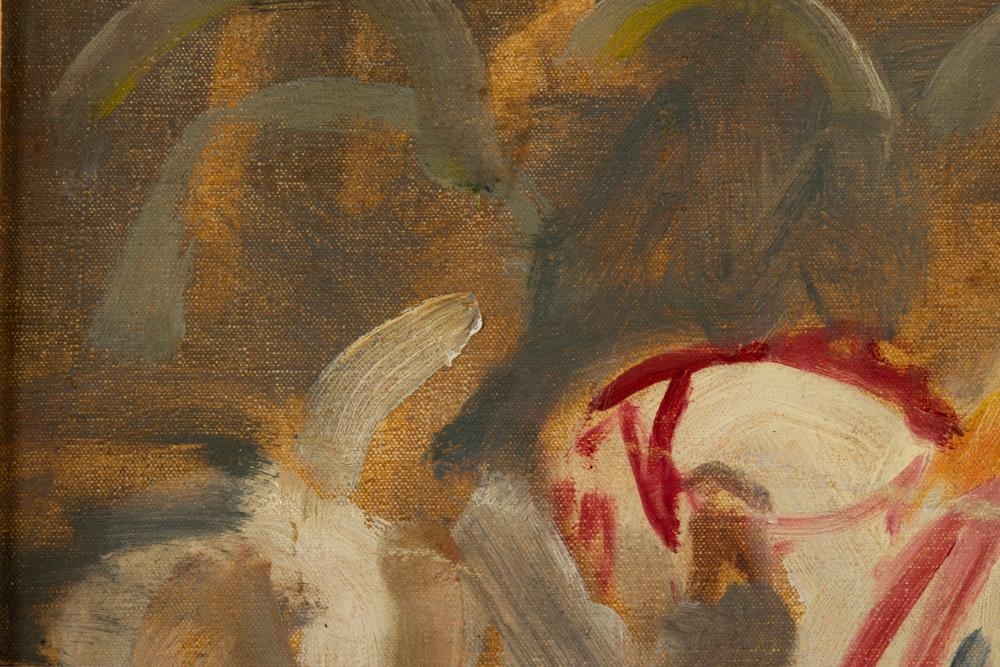 Artwork by Sir Alfred James Munnings, Study of the Windsor Greys, Made of Oil On Canvas Laid On Board