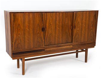 OMANN JUN STYLE ROSEWOOD HIGHBOARD C. 1960S - Omann Jun