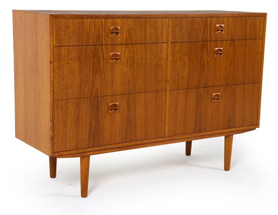 Teak chest of drawers or credenza in the style of Poul Hundevad - Poul Hundevad