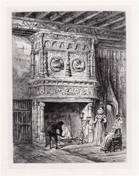 Chimney Piece of Louis XII by Ernest George, 1875