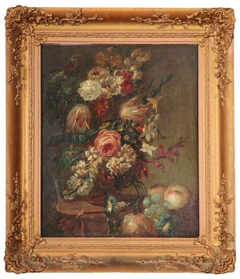 Pair of still lives by Continental School, 19th Century, 19th Century