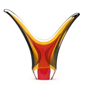 Double Mouth Glass Sculpture - Joe Nielander