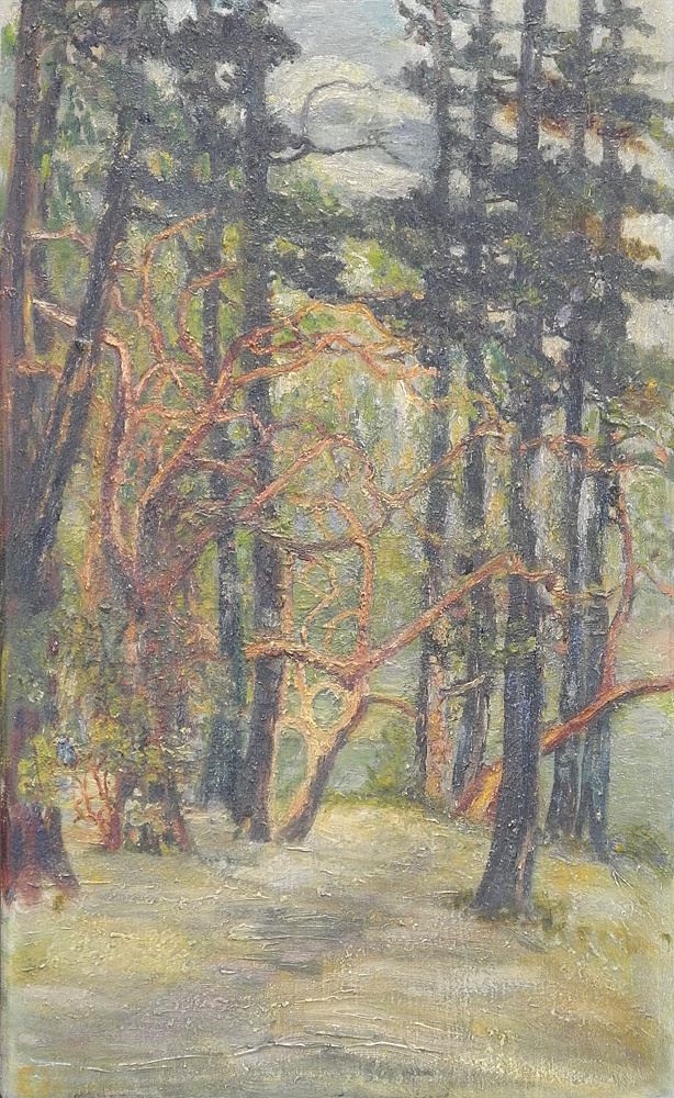 Artwork by Eva McBain, Yellow Point, Made of Oil On Canvas