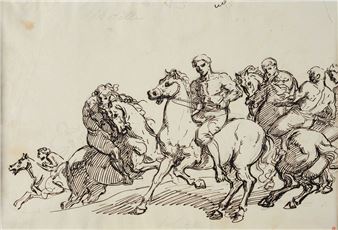 Figures on horseback - Giuseppe Sabatelli