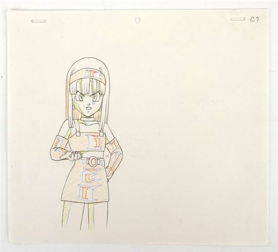 Akira Toriyama | Original animation drawing of Bulma | MutualArt