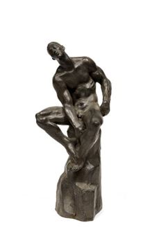 SEATED MALE NUDE - Ettore Greco